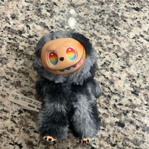 Labubu Gray with Multi Color eyes and smile